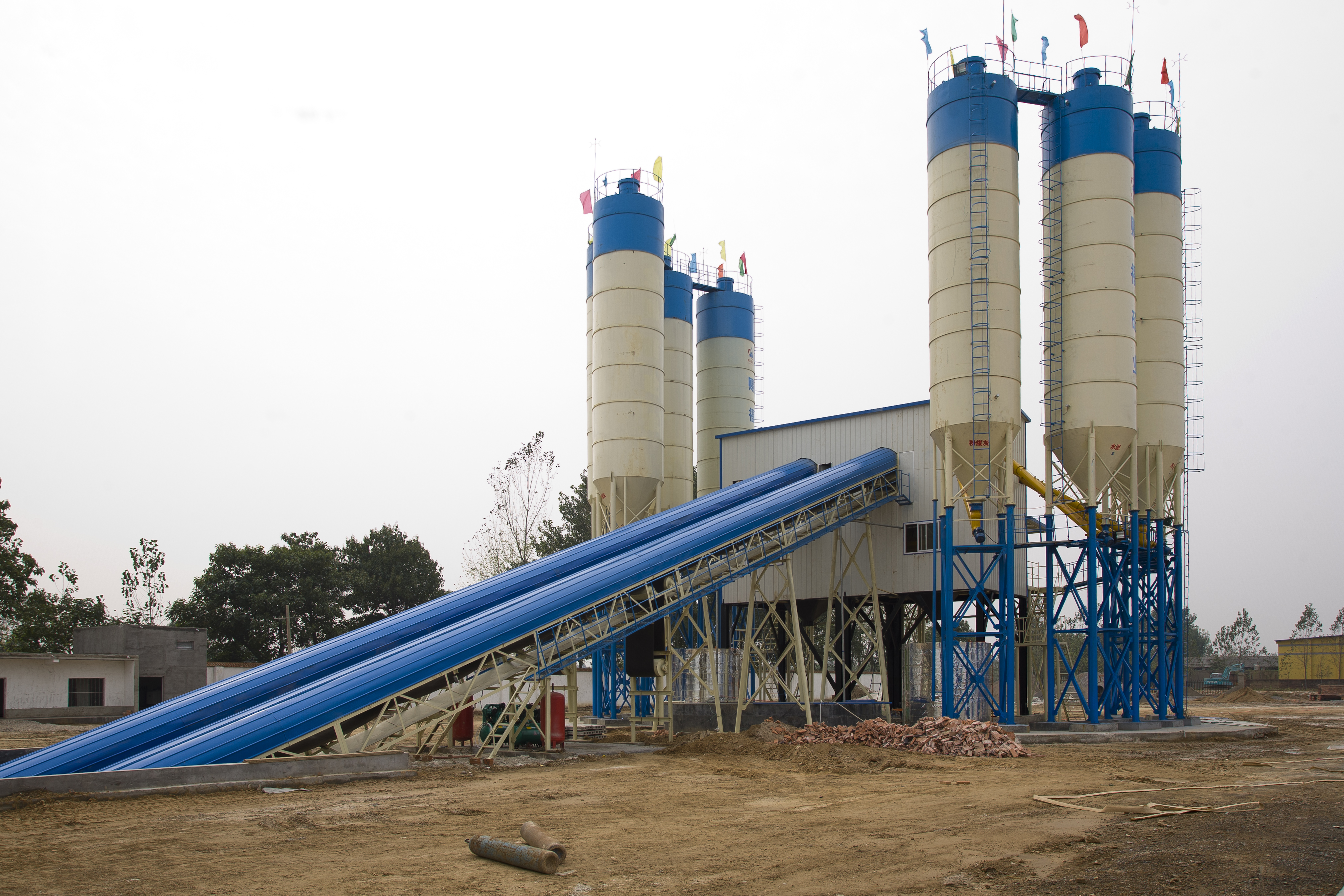 HZS120 Concrete Batching Plant 