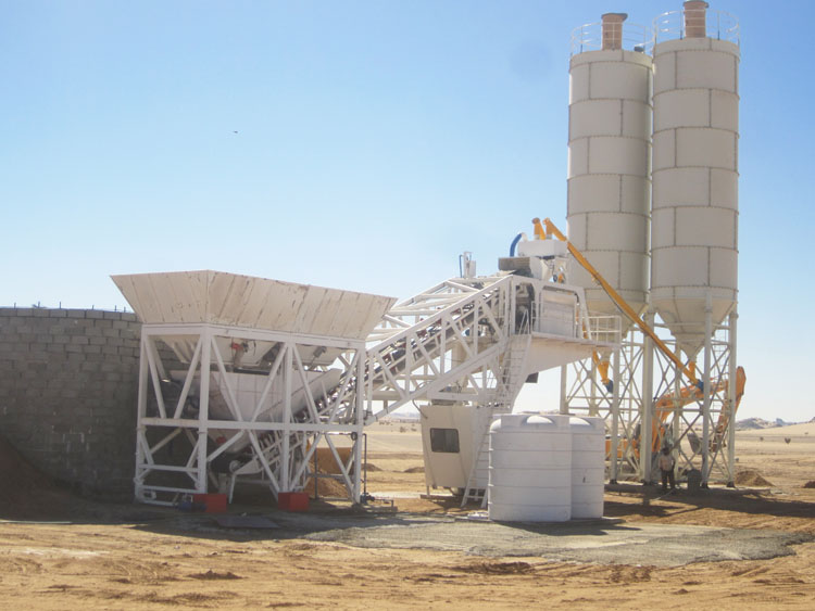 YHZS50 Mobile Concrete Batching Plant 