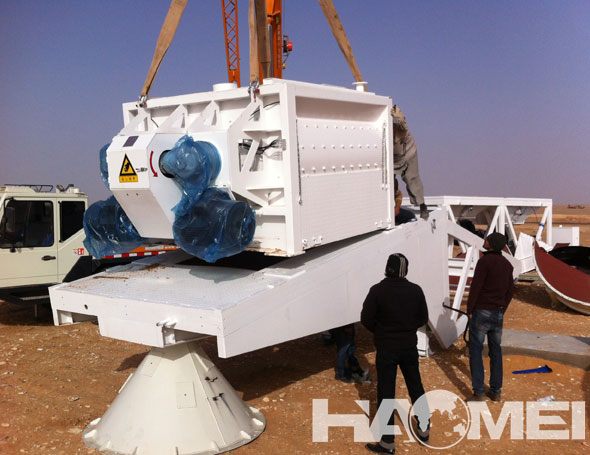 YHZS75 Mobile Concrete Batching Plant to Saudi Arabia